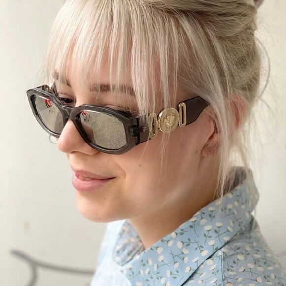 NEW Versace VE4361 MEDUSA BIGGIE 311/6G Transparent Gray Silver Gradient - Picture 8 of 11